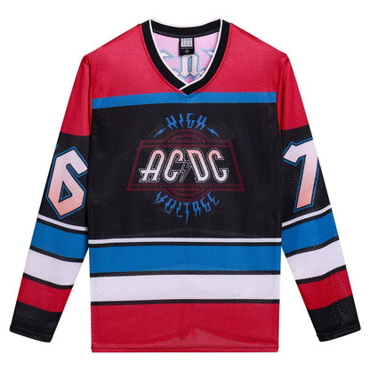 Black - Front - Amplified Unisex Adult Acdc Hockey Jersey