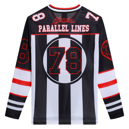White - Back - Amplified Unisex Adult Blondie Hockey Jersey