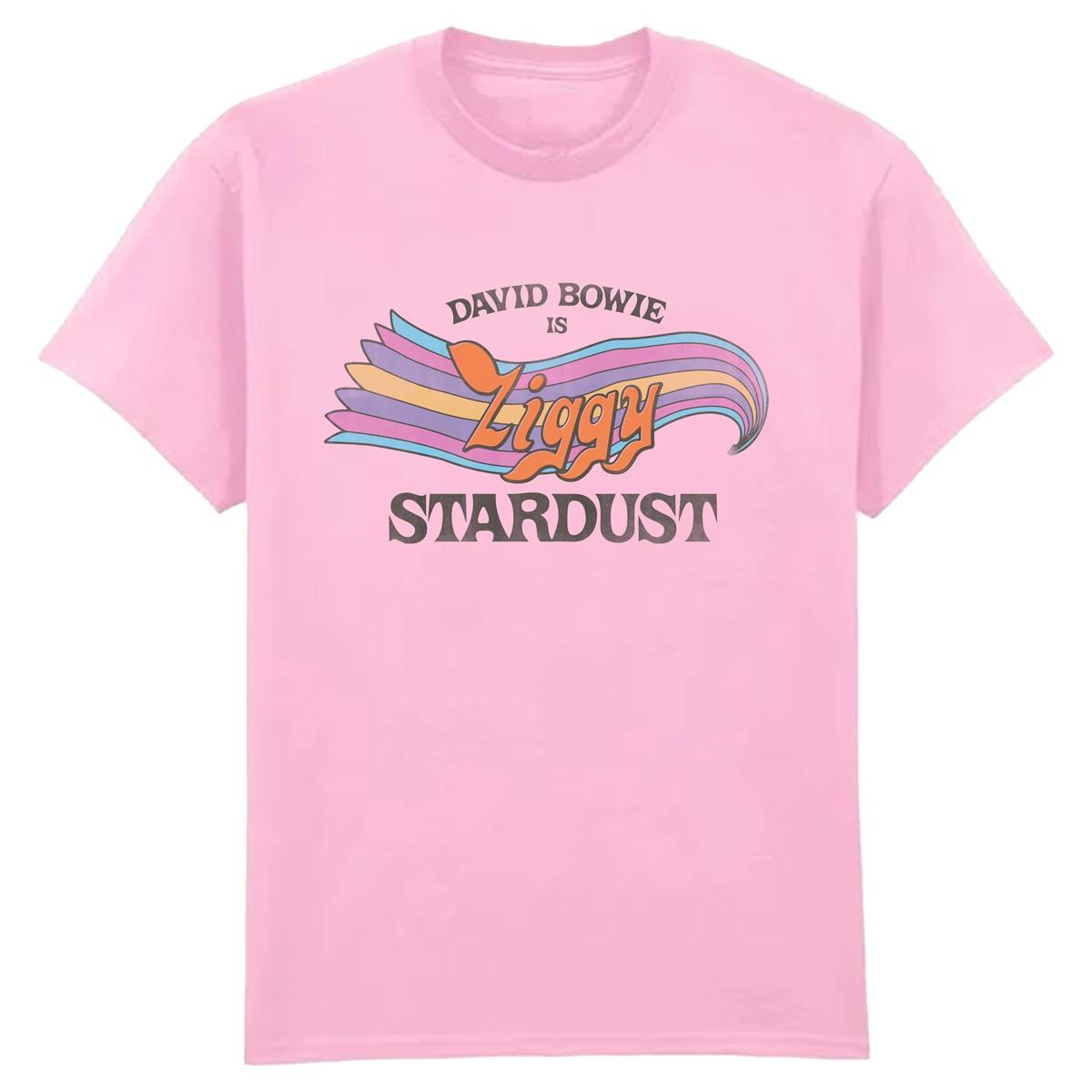 Light Pink - Front - Amplified Unisex Adult Is Ziggy Stardust David Bowie T-Shirt