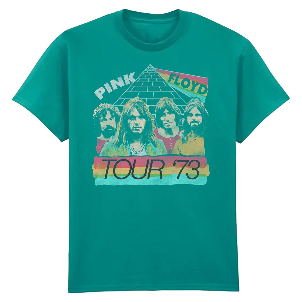 Jade - Front - Amplified Unisex Adult Retro Tour 73 Pink Floyd T-Shirt