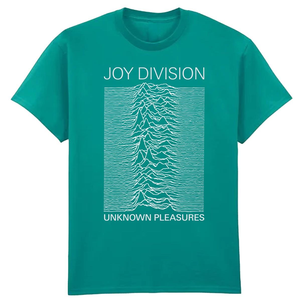 Jade - Front - Amplified Unisex Adult Unknown Pleasures Joy Division T-Shirt