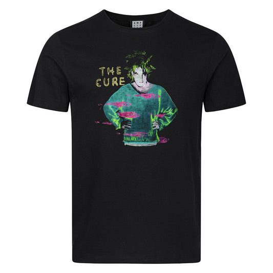 Black - Front - Amplified Unisex Adult Robert The Cure T-Shirt