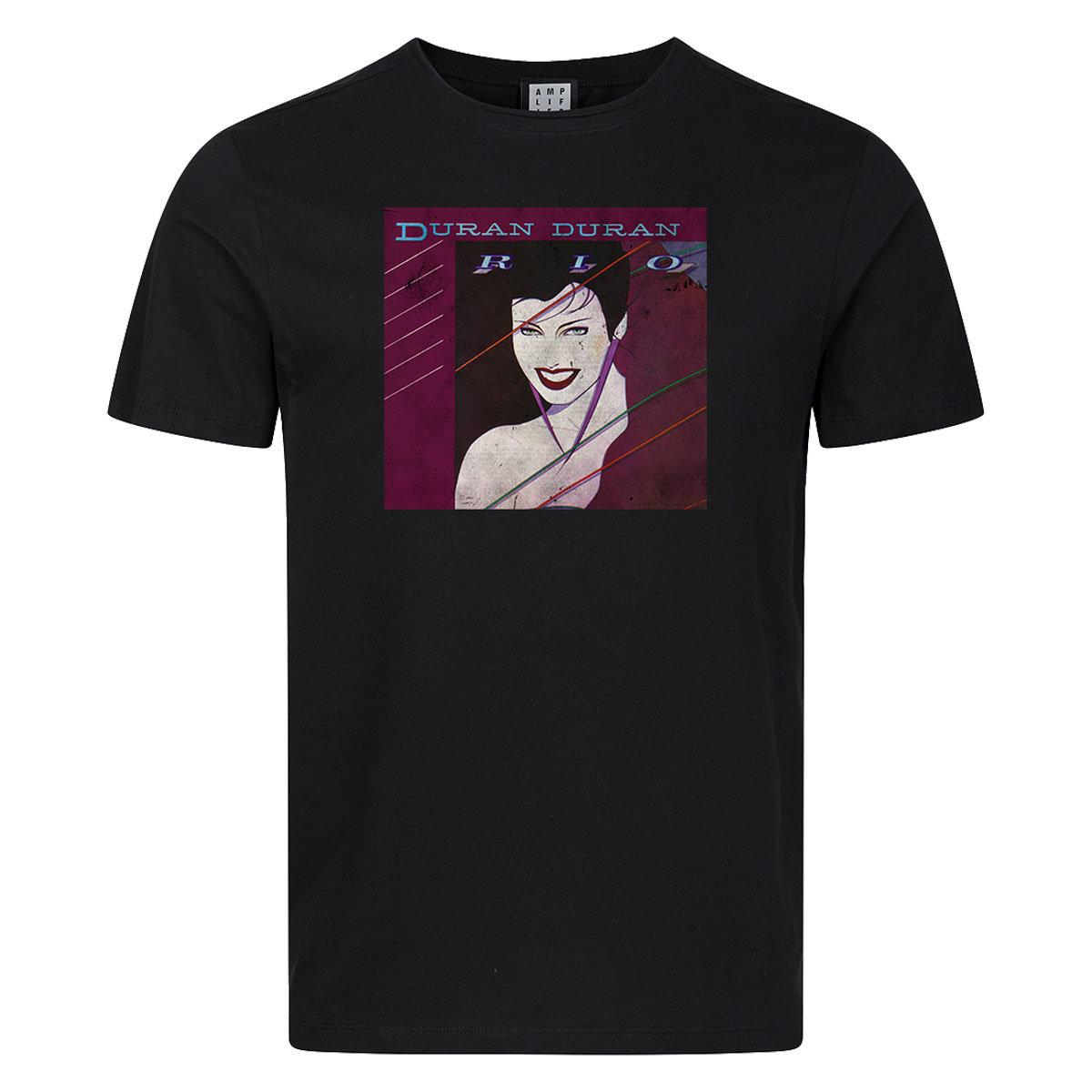 Black - Front - Amplified Unisex Adult Rio Duran Duran T-Shirt
