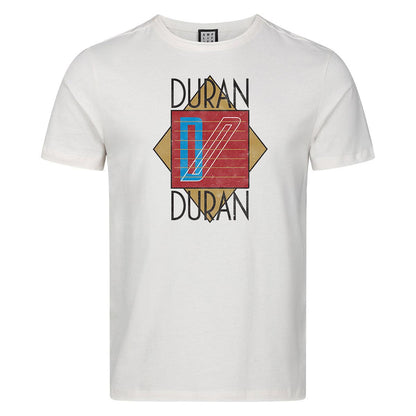 Vintage White - Front - Amplified Unisex Adult Duran Duran Logo T-Shirt