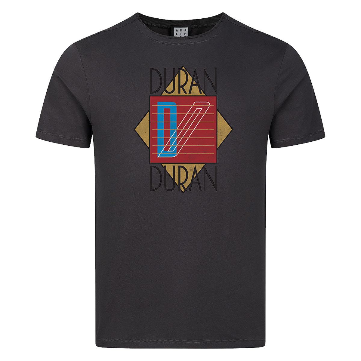 Charcoal - Front - Amplified Unisex Adult Duran Duran Logo T-Shirt