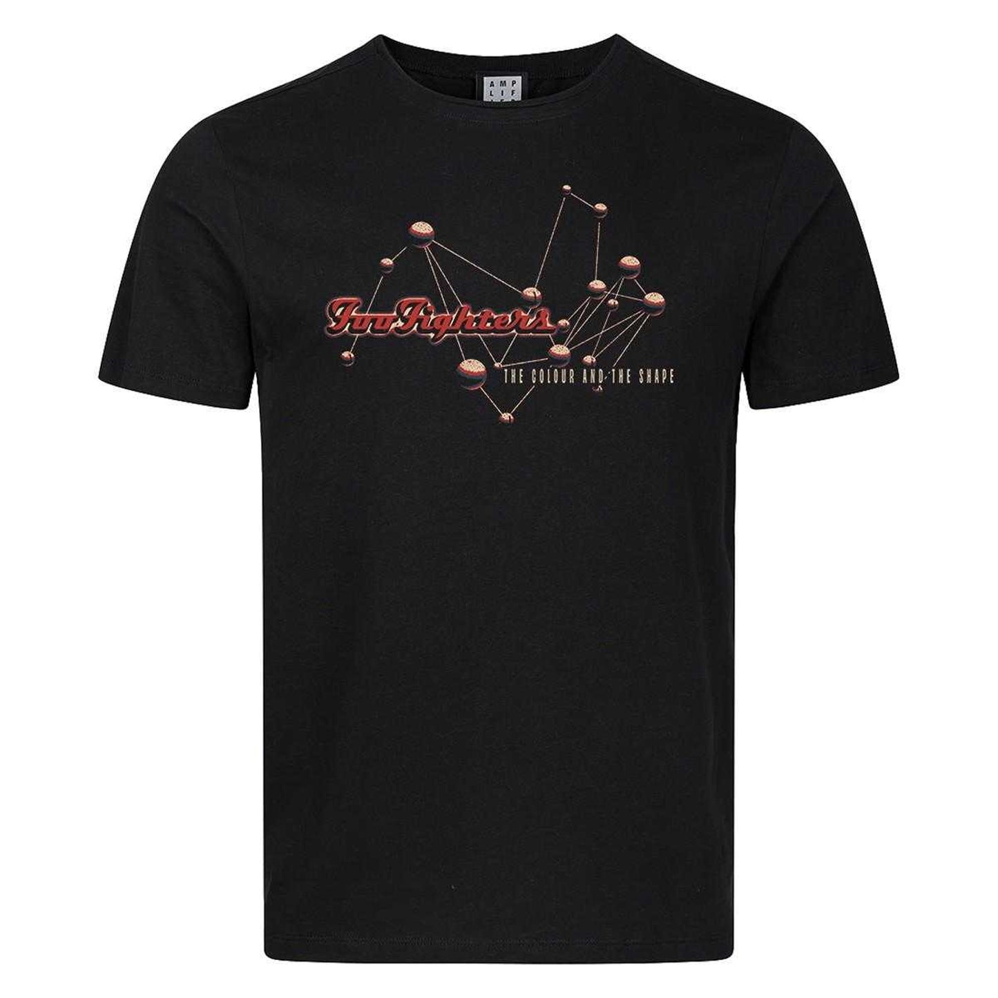 Black - Front - Amplified Unisex Adult The Colour And The Shape Foo Fighters Logo T-Shirt