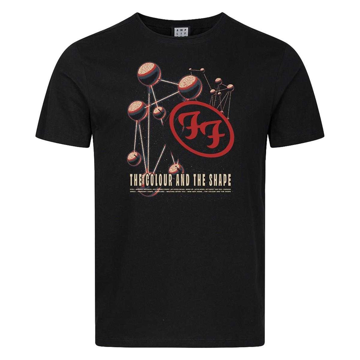Black - Front - Amplified Unisex Adult The Colour And The Shape Foo Fighters T-Shirt