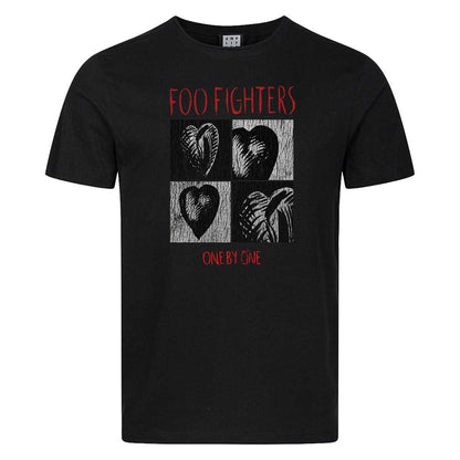 Black - Front - Amplified Unisex Adult One By One Foo Fighters T-Shirt