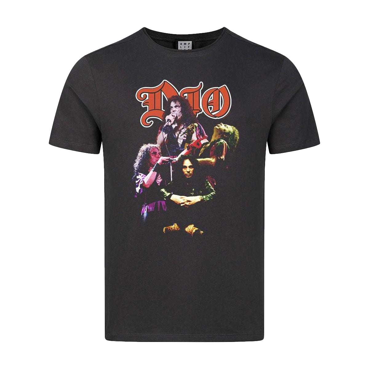 Charcoal - Front - Amplified Unisex Adult Collage T-Shirt