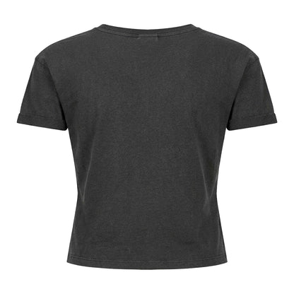 Charcoal - Back - Amplified Womens-Ladies Three Cheers My Chemical Romance Crop Top