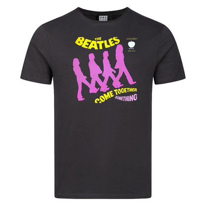 Charcoal - Front - Amplified Unisex Adult Come Together The Beatles T-Shirt