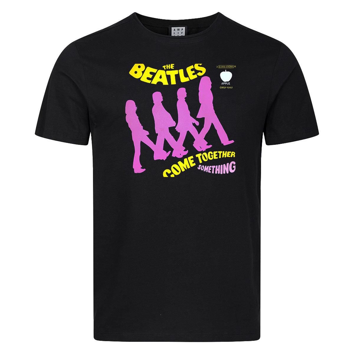Black - Front - Amplified Unisex Adult Come Together The Beatles T-Shirt