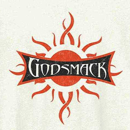 Vintage White - Side - Amplified Unisex Adult Godsmack Cotton Logo T-Shirt