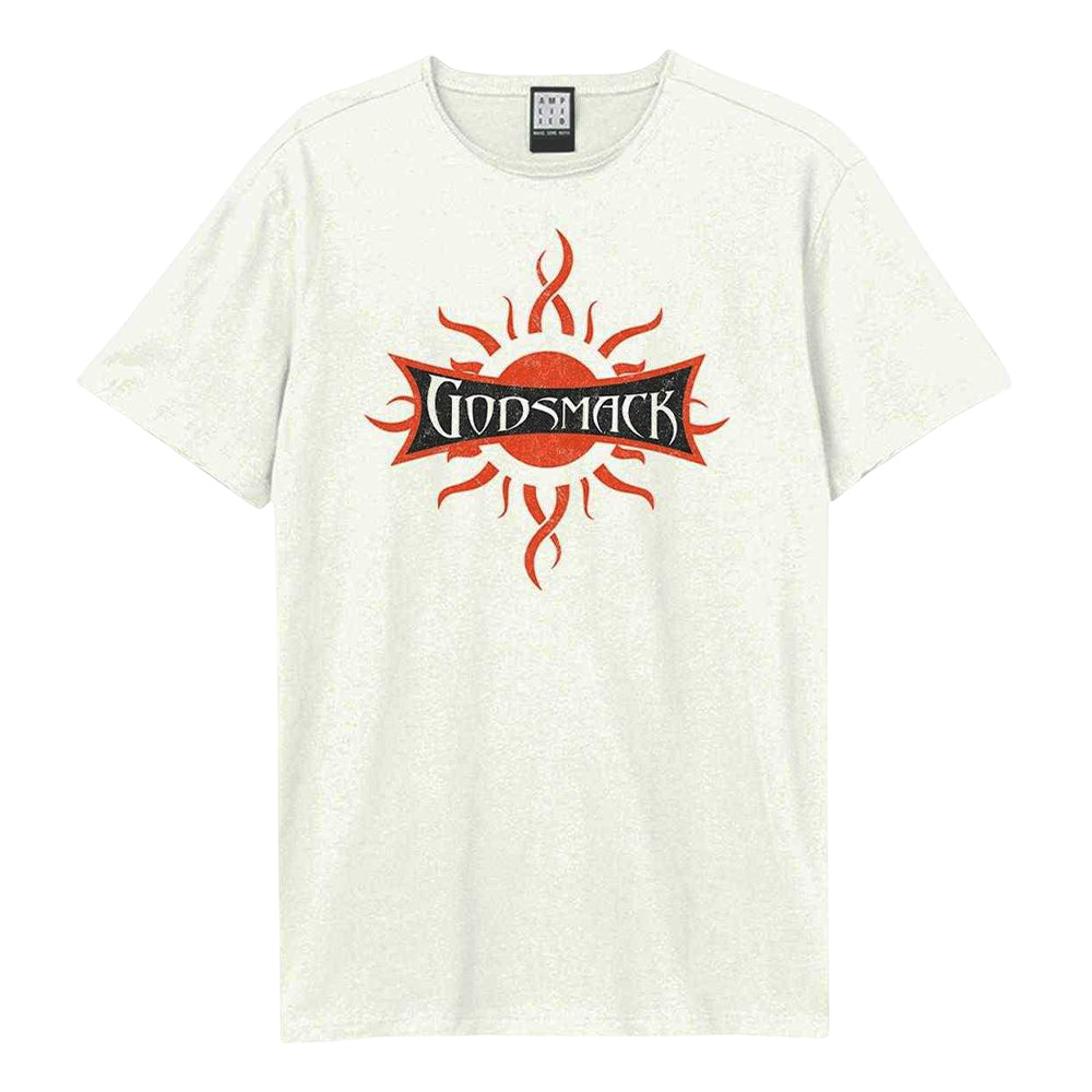 Vintage White - Front - Amplified Unisex Adult Godsmack Cotton Logo T-Shirt
