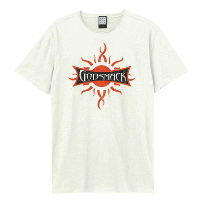 Vintage White - Front - Amplified Unisex Adult Godsmack Cotton Logo T-Shirt