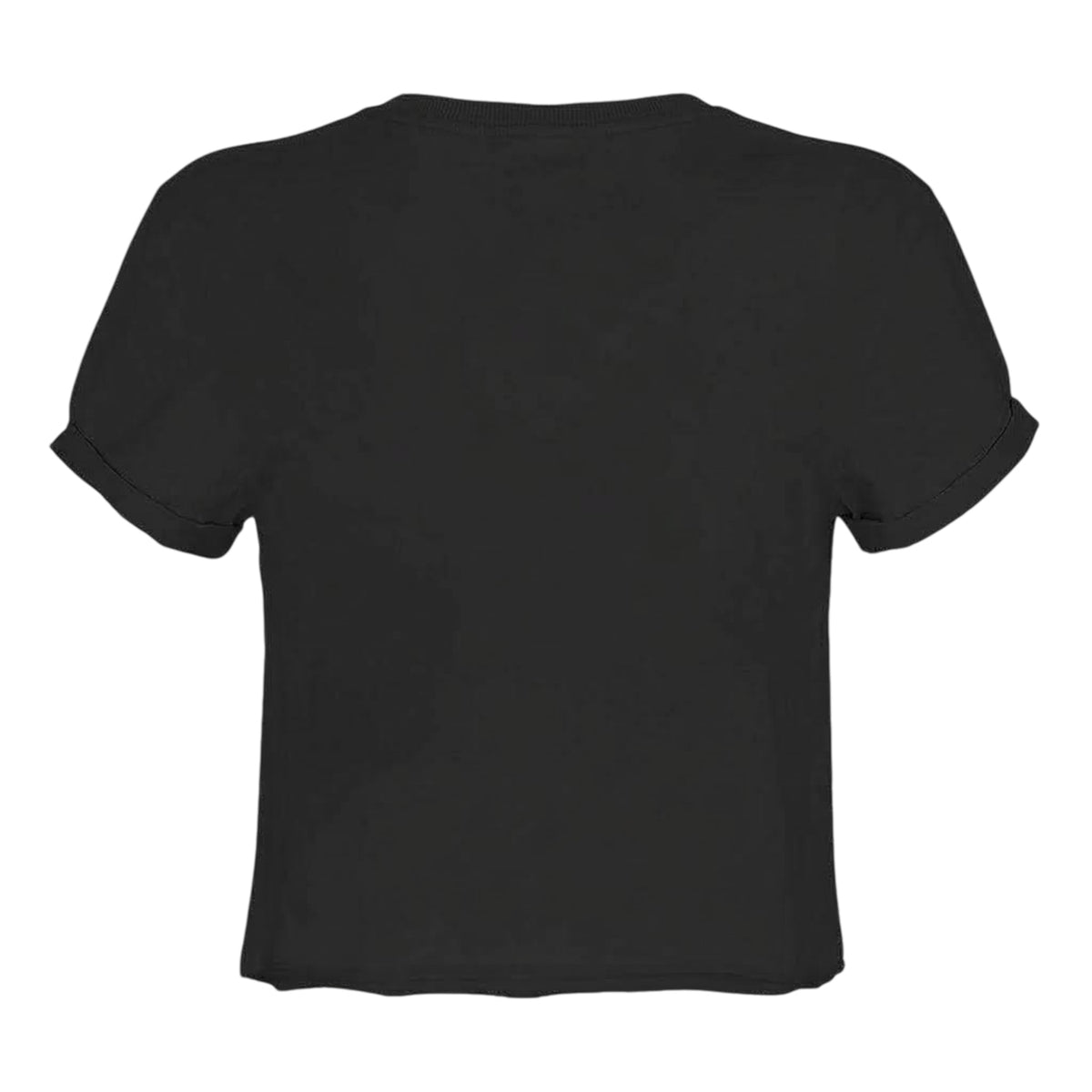 Charcoal - Back - Amplified Womens-Ladies Pulp Cotton Crop Top