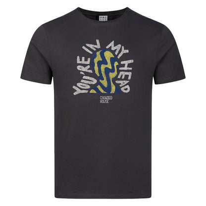 Charcoal - Front - Amplified Mens You´re In My Head Crowded House T-Shirt