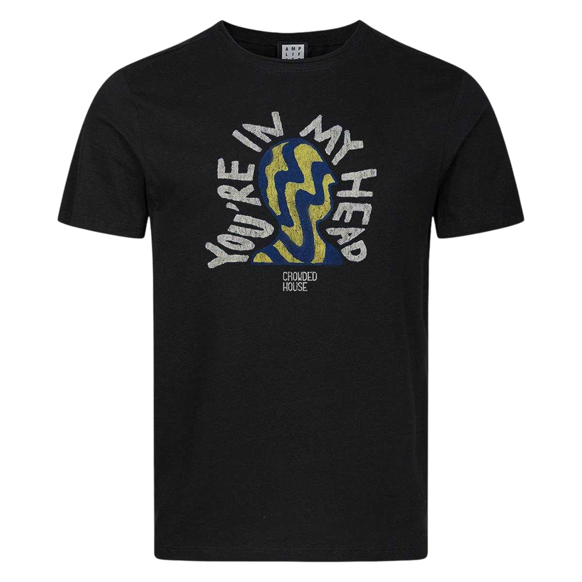Black - Front - Amplified Mens You´re In My Head Crowded House T-Shirt