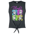 Charcoal - Front - Amplified Womens-Ladies Quadrant Blondie Neon T-Shirt