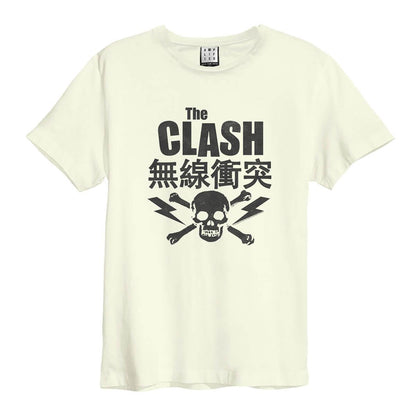 Vintage White - Front - Amplified Unisex Adult The Clash T-Shirt