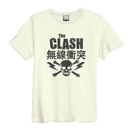 Vintage White - Front - Amplified Unisex Adult The Clash T-Shirt