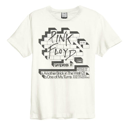 Vintage White - Front - Amplified Unisex Adult Poster Pink Floyd T-Shirt