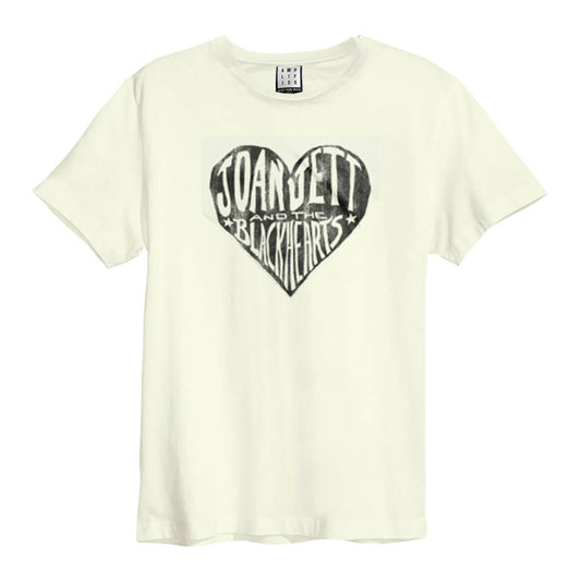 Vintage White - Front - Amplified Unisex Adult Joan Jett & The Black Hearts T-Shirt