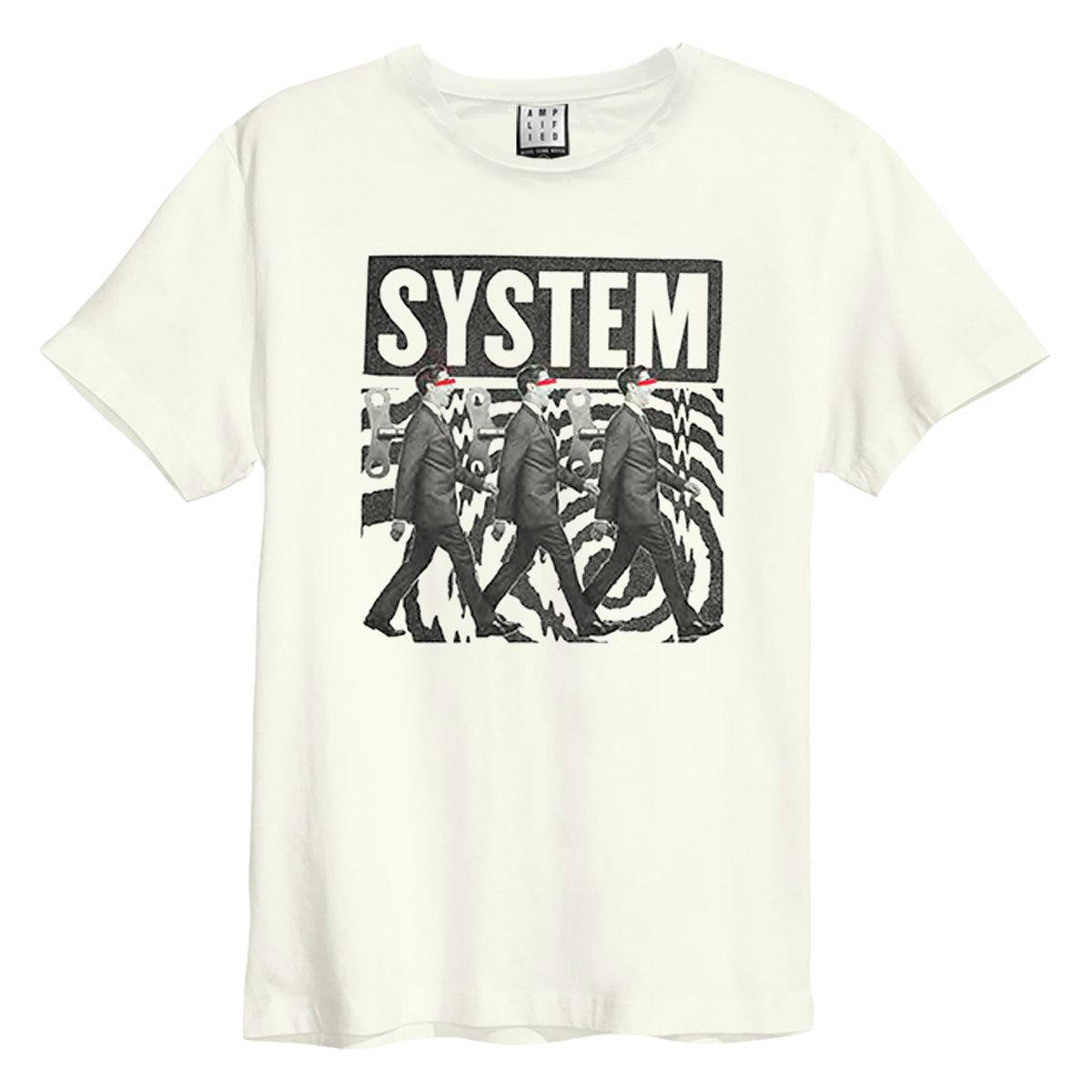 Vintage White - Front - Amplified Unisex Adult Wind Up Systems Of A Down T-Shirt