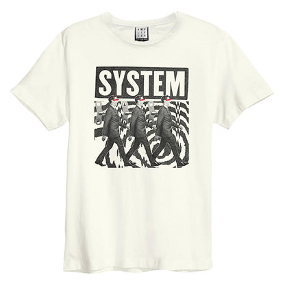 Vintage White - Front - Amplified Unisex Adult Wind Up Systems Of A Down T-Shirt