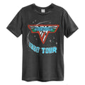 Charcoal - Front - Amplified Unisex Adult 1980 Tour Van Halen T-Shirt