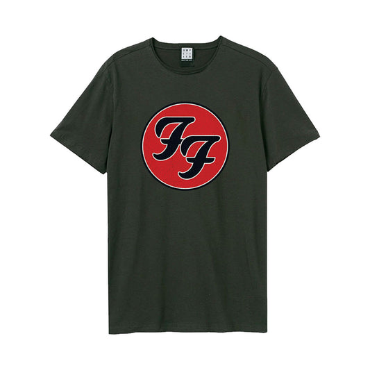 Charcoal - Front - Amplified Unisex Adult Double F Logo T-Shirt