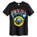 Black - Front - Guns N Roses Unisex Adult Skeleton Drum Guns N Roses T-Shirt