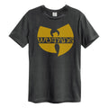 Charcoal-Yellow - Front - Amplified Unisex Adult Wu-Tang Clan Logo T-Shirt