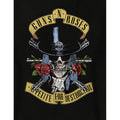 Charcoal - Back - Amplified Womens-Ladies Top Hat Skull Guns N Roses T-Shirt Dress