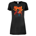 Charcoal - Front - Amplified Womens-Ladies Hunter´s Moon Ghost T-Shirt Dress
