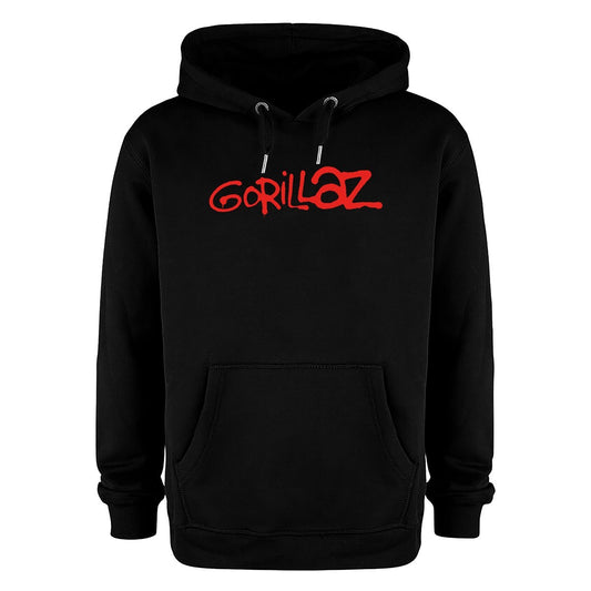 Charcoal - Front - Amplified Unisex Adult Gorillaz Logo Hoodie