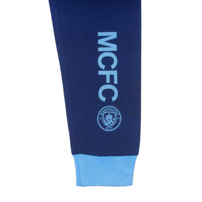 Sky Blue - Lifestyle - Manchester City FC Boys Sublimated Long-Sleeved Long Pyjama Set