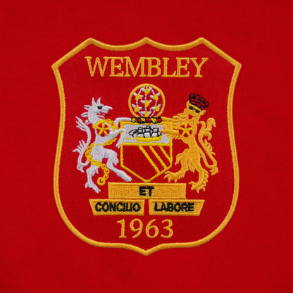 Red - Lifestyle - Fan Originals Mens United Wembley 1958 Retro V Neck T-Shirt