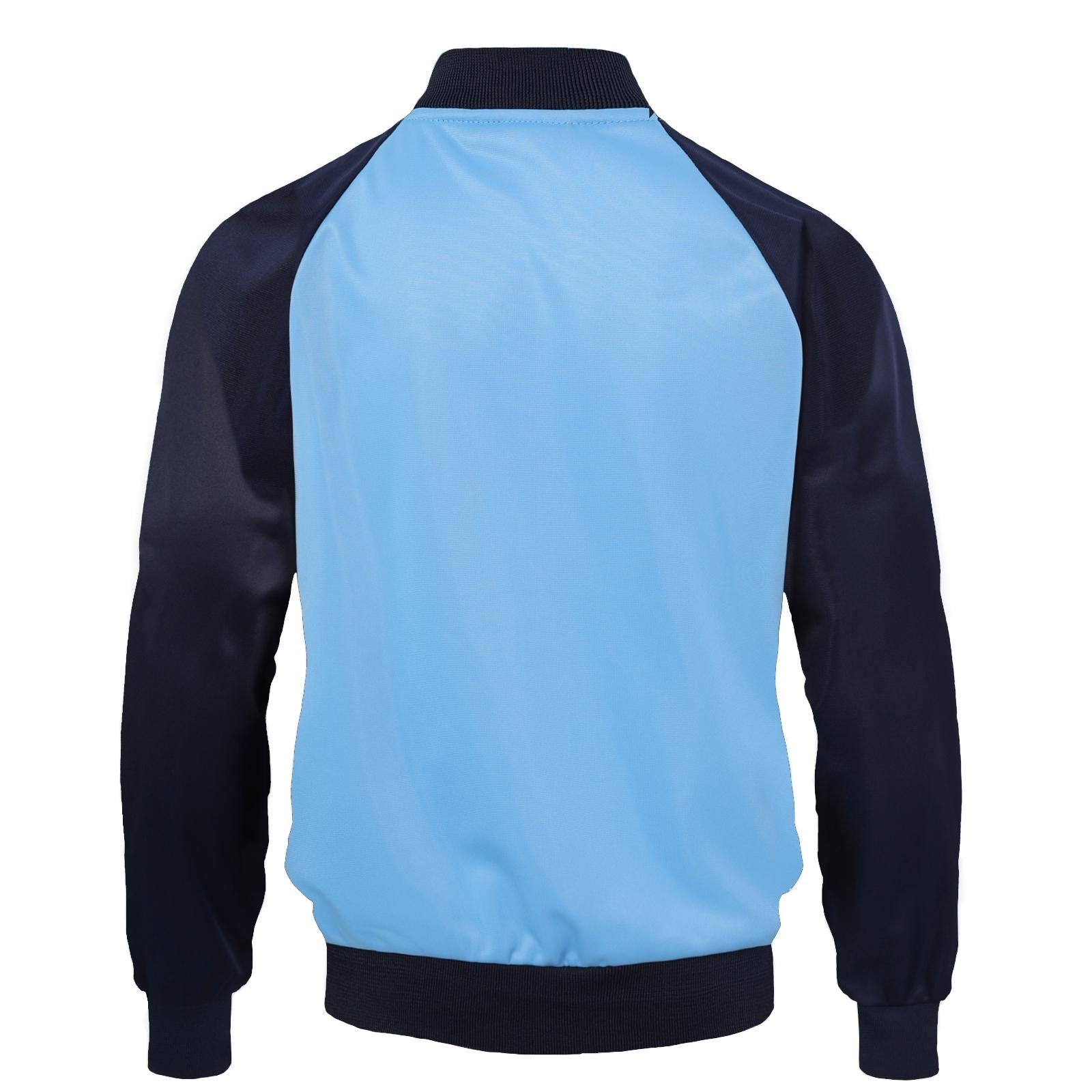 Sky Blue - Back - Manchester City FC Boys Retro Track Jacket