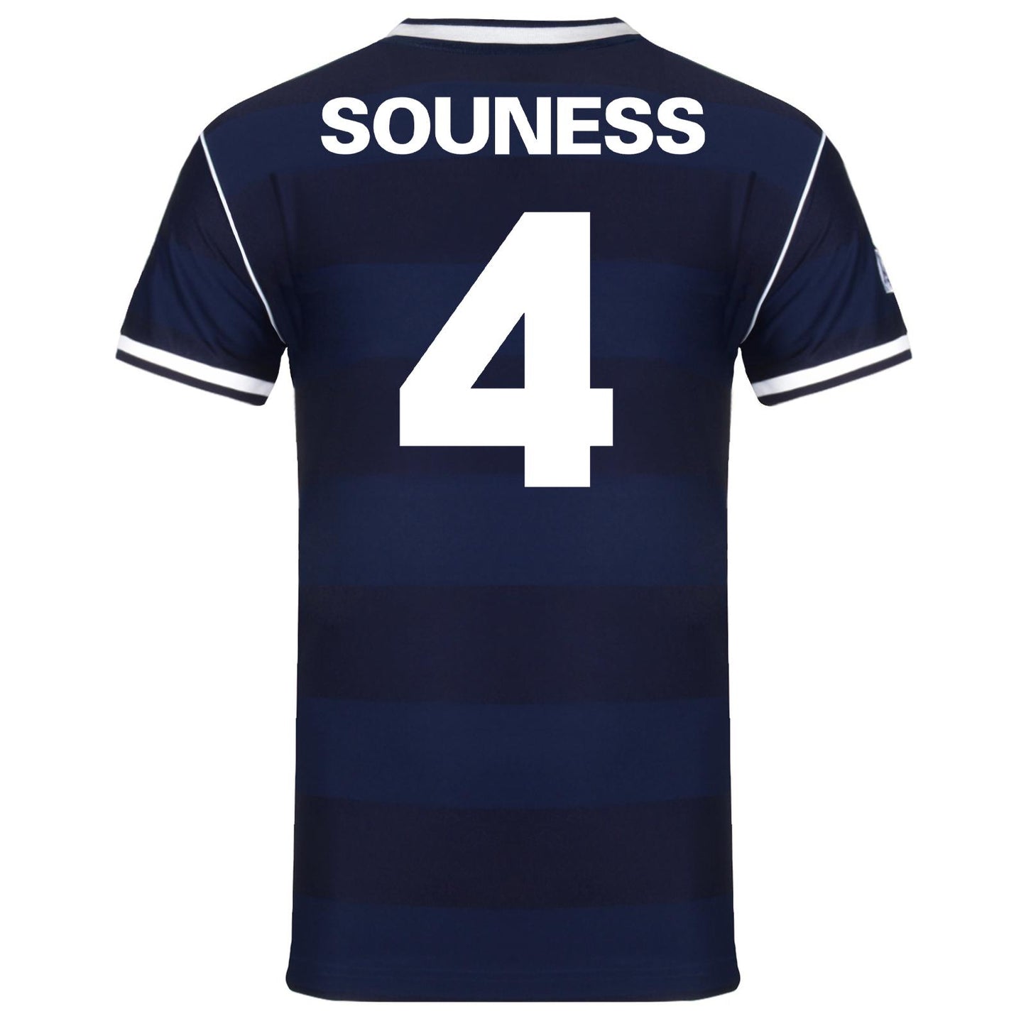 Navy Blue - Back - Scotland FA Mens Souness 4 1986 Retro T-Shirt