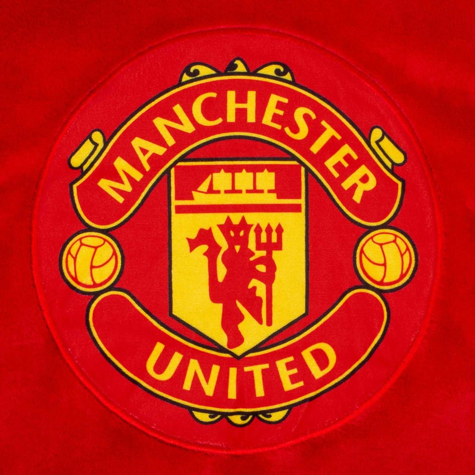 Red - Back - Manchester United FC Unisex Adult Crest Oversized Blanket Hoodie