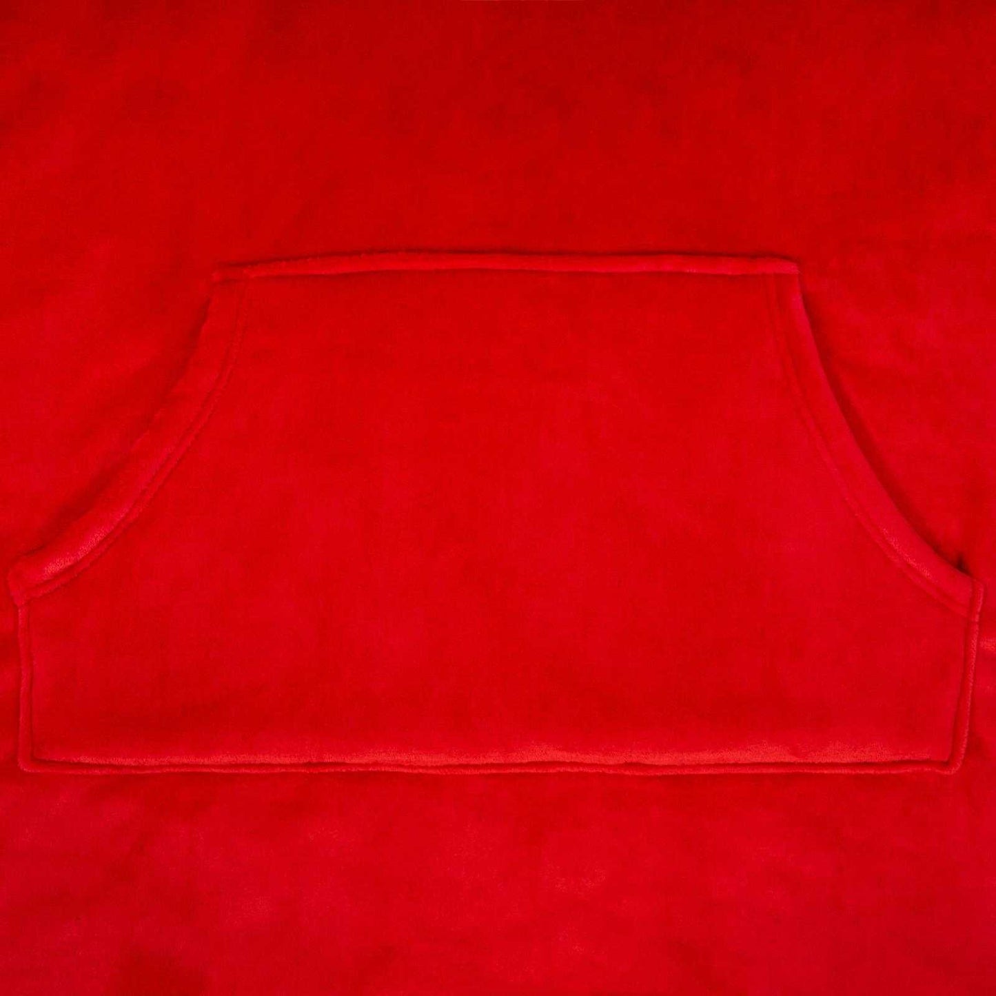 Red - Side - Manchester United FC Unisex Adult Crest Oversized Blanket Hoodie