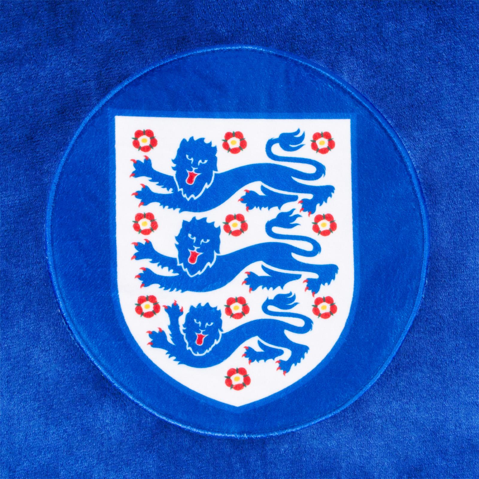 Blue - Back - England Childrens-Kids Crest Oversized Blanket Hoodie