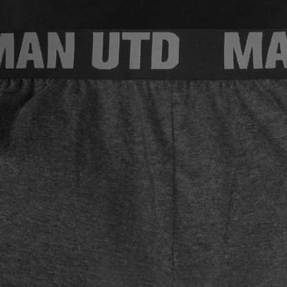 Grey - Pack Shot - Manchester United FC Mens Long Pyjama Set
