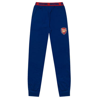 Navy-Red - Side - Arsenal FC Mens Premium Long Pyjama Set