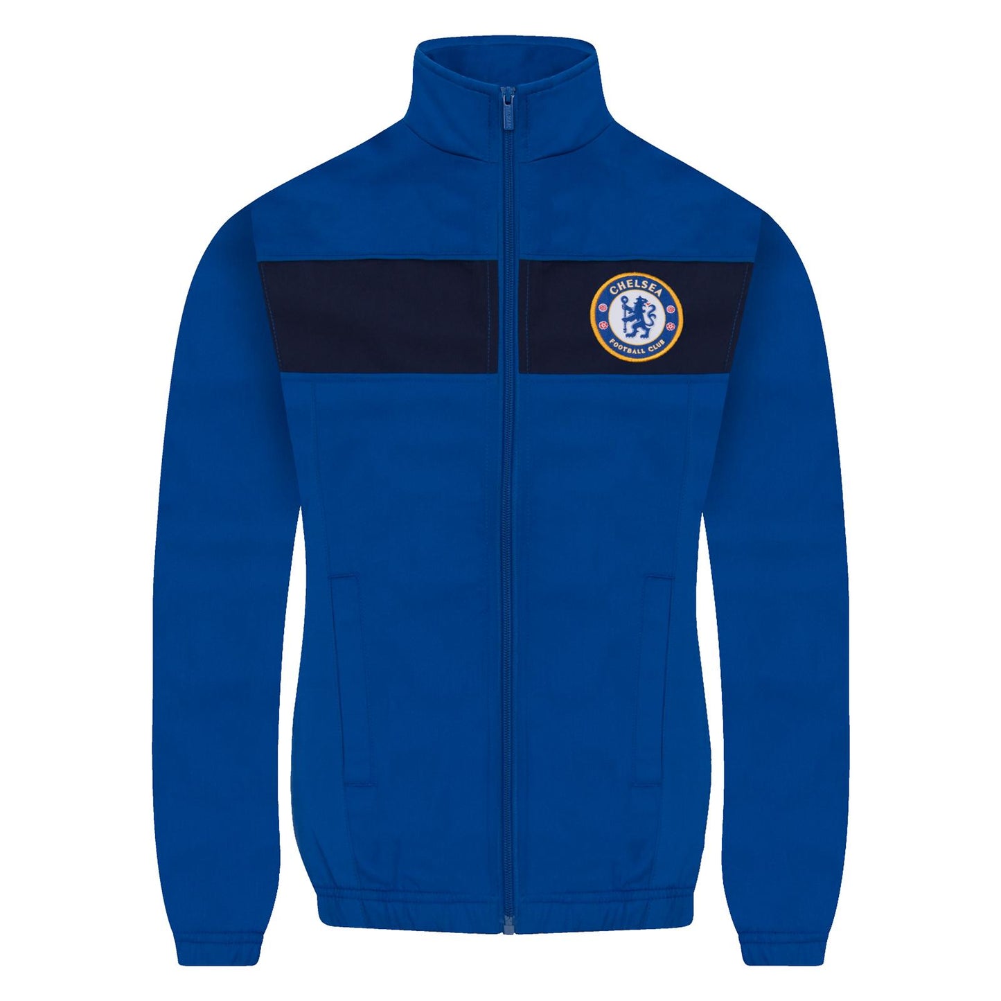 Royal Blue - Back - Chelsea FC Boys Contrast Striped Tracksuit