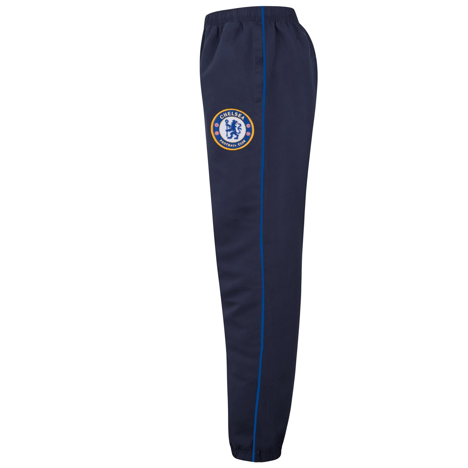 Royal Blue - Side - Chelsea FC Boys Contrast Striped Tracksuit