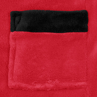 Red - Lifestyle - Liverpool FC Boys Crest Fleece Contrast Trim Dressing Gown