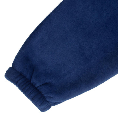 Navy Blue - Side - Manchester City FC Childrens-Kids Crest Oversized Blanket Hoodie