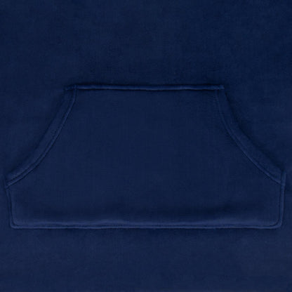 Navy Blue - Lifestyle - Manchester City FC Childrens-Kids Crest Oversized Blanket Hoodie